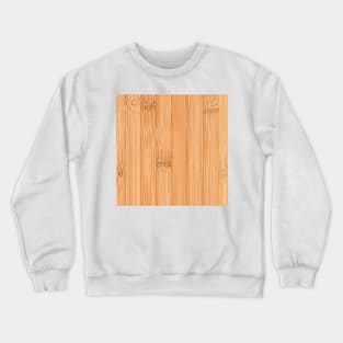 Cool light brown bamboo wood print Crewneck Sweatshirt